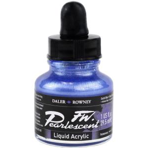 image:imageDalerRowney FW Pearlescent Acrylic Ink Bottle Dutch Blue  Acrylic Drawing Ink for Artists and Students  Permanent Calligraphy Ink  Archival Ink for Illustrating and More