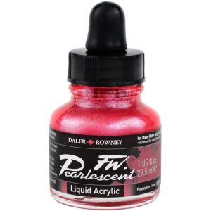 image:imageDalerRowney FW Pearlescent Acrylic Ink Bottle Hot Mama Red  Acrylic Drawing Ink for Artists and Students  Permanent Calligraphy Ink  Archival Ink for Illustrating and More