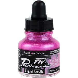 image:imageDalerRowney FW Pearlescent Acrylic Ink Bottle Sundown Magenta  Acrylic Drawing Ink for Artists and Students  Permanent Calligraphy Ink  Archival Ink for Illustrating and More