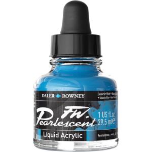 image:imageFW Pearlescent Acrylic Inks  Galactic Blue 1 oz Bottle