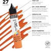 image:imageDaler Rowney System3 295ml 10Tube Fluid Acrylic Paint Set  Acrylic Pouring Paint Supplies for Artists and Students  Vivid HighFlow Artist Paint Set for Canvas Murals and MoreCadmium Orange Hue