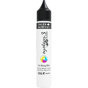 image:imageDaler Rowney System3 295ml 10Tube Fluid Acrylic Paint Set  Acrylic Pouring Paint Supplies for Artists and Students  Vivid HighFlow Artist Paint Set for Canvas Murals and MoreZinc Mixing White