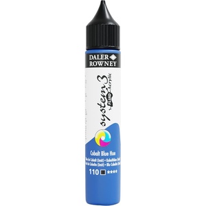 image:imageDaler Rowney System3 295ml 10Tube Fluid Acrylic Paint Set  Acrylic Pouring Paint Supplies for Artists and Students  Vivid HighFlow Artist Paint Set for Canvas Murals and MoreCobalt Blue Hue