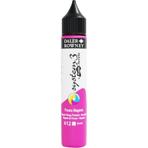 image:imageDaler Rowney System3 295ml 10Tube Fluid Acrylic Paint Set  Acrylic Pouring Paint Supplies for Artists and Students  Vivid HighFlow Artist Paint Set for Canvas Murals and MoreProcess Magenta