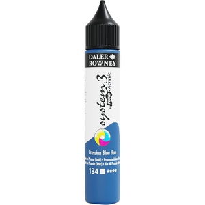 image:imageDaler Rowney System3 295ml 10Tube Fluid Acrylic Paint Set  Acrylic Pouring Paint Supplies for Artists and Students  Vivid HighFlow Artist Paint Set for Canvas Murals and MorePrussian Blue