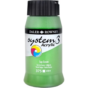 image:imageDaler Rowney System3 Sap Green 500ml Acrylic Paint Tube  Acrylic Painting Supplies for Artists and Students  Artist Paint for Murals Canvas and More  Art Paint for Any Skill Set