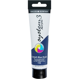 image:imageDalerRowney System 3 Acrylic 150 ml Tube  Cadmium Red Deep HueCobalt Blue Hue