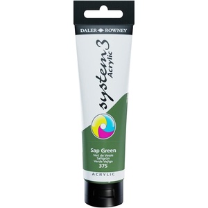 image:imageDalerRowney System 3 Acrylic 150 ml Tube  Cadmium Red Deep HueGreen