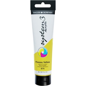 image:imageDalerRowney System 3 Acrylic 150 ml Tube  Cadmium Red Deep HueYellow