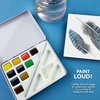 image:imageDalerRowney Aquafine Watercolor Paint Set Shayda Campbell Artist Palette Plastic Travel Set 24 Half Pans Assorted Colors 1 Count12 Piece Pack of 1