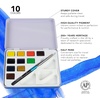 image:imageDalerRowney Aquafine Watercolor Paint Set Shayda Campbell Artist Palette Plastic Travel Set 24 Half Pans Assorted Colors 1 Count12 Piece Pack of 1