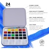 image:imageDalerRowney Aquafine Watercolor Paint Set Shayda Campbell Artist Palette Plastic Travel Set 24 Half Pans Assorted Colors 1 Count24 Count Pack of 1
