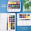 image:imageDalerRowney Aquafine Watercolor Paint Set Shayda Campbell Artist Palette Plastic Travel Set 24 Half Pans Assorted Colors 1 Count24 Count Pack of 1