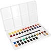image:imageDalerRowney Aquafine Watercolor Paint Set Shayda Campbell Artist Palette Plastic Travel Set 24 Half Pans Assorted Colors 1 Count48 Count Pack of 1
