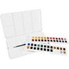 image:imageDalerRowney Aquafine Watercolor Paint Set Shayda Campbell Artist Palette Plastic Travel Set 24 Half Pans Assorted Colors 1 Count48 Count Pack of 1