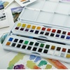 image:imageDalerRowney Aquafine Watercolor Paint Set Shayda Campbell Artist Palette Plastic Travel Set 24 Half Pans Assorted Colors 1 Count48 Count Pack of 1