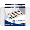 image:imageDalerRowney Aquafine Watercolor Paint Set Shayda Campbell Artist Palette Plastic Travel Set 24 Half Pans Assorted Colors 1 Count48 Count Pack of 1