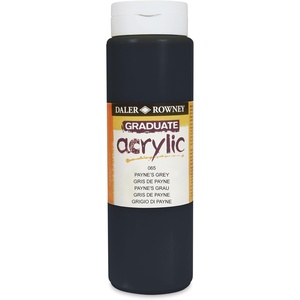 image:imageDALERROWNEYFILA CO 123500065 GRADUATE ACRYLIC 500ML PAYNES GREY