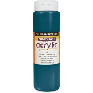 image:imageDALERROWNEYFILA CO 123500154 GRADUATE ACRYLIC 500ML PHTHALO TURQUOISE