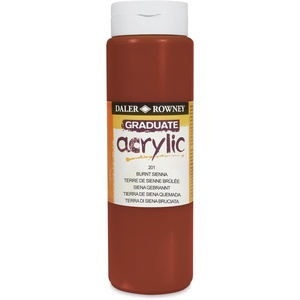 image:imageDALERROWNEYFILA CO 123500201 GRADUATE ACRYLIC 500ML BURNT SIENNA
