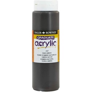 image:imageDALERROWNEYFILA CO 123500247 GRADUATE ACRYLIC 500ML RAW UMBER