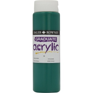 image:imageDALERROWNEYFILA CO 123500386 GRADUATE ACRYLIC 500ML PHTHALO GREEN