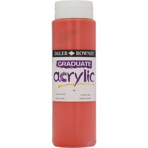 image:imageDALERROWNEYFILA CO 123500588 GRADUATE ACRYLIC 500ML VERMILLION HUE