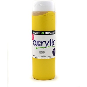 image:imageDALERROWNEYFILA CO 123500723 GRADUATE ACRYLIC 500ML METALLIC YELLOW