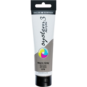 image:imageDaler  Rowney DR129150078 150ml System 3 Arcyclic Colour Tube  Warm Grey