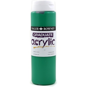 image:imageDaler Rowney 123500335 Graduate Acrylic Paint 500ml Emerald Green
