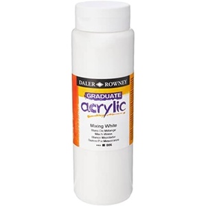 image:imageDaler Rowney DR12350006 Graduate Acrylic Blend 500 ml White
