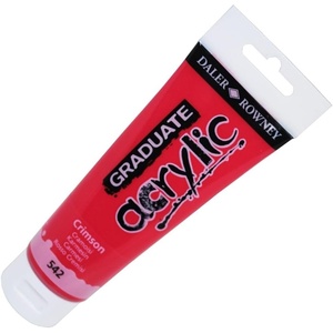 image:imageDaler Rowney Graduate Acrylic 120ml Crimson 542