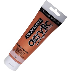 image:imageDaler Rowney Graduate Acrylic 120ml Metallic Brown 721
