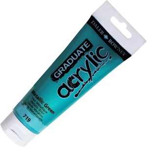 image:imageDaler Rowney Graduate Acrylic 120ml Metallic Green 719