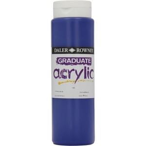 image:imageDaler Rowney Graduate Acrylic Paint Plastic Bottle 1691oz  500 ml Phthalo Blue