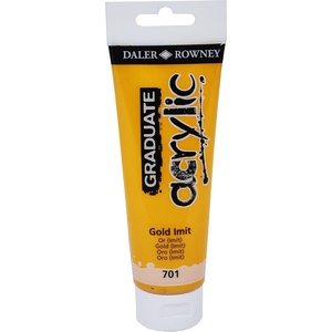 image:imageDaler Rowney Graduate Acrylic Paint Plastic Tube 4oz  120 ml Gold Imitation