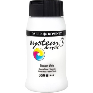 image:imageDaler Rowney System3 500ml Acrylic Paint  Titanium White