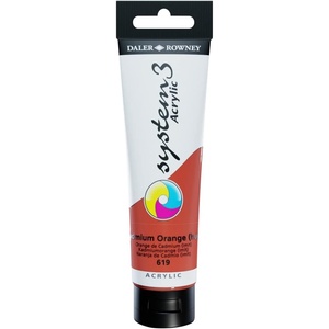 image:imageDaler Rowney System3 Cadmium Orange Hue 150ml Acrylic Paint Tube  Acrylic Painting Supplies for Artists and Students  Artist Paint for Murals Canvas and More  Art Paint for All Skill Sets