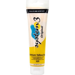 image:imageDaler Rowney System3 Cadmium Yellow Hue 150ml Acrylic Paint Tube  Acrylic Painting Supplies for Artists and Students  Artist Paint for Murals Canvas and More  Art Paint for All Skill Sets