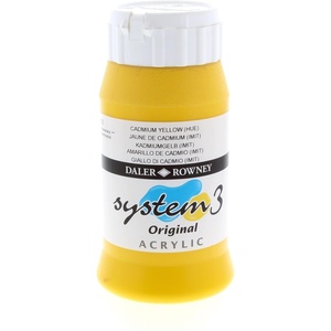 image:imageDaler Rowney System3 Cadmium Yellow Hue 500ml Acrylic Paint Tube  Acrylic Painting Supplies for Artists and Students  Artist Paint for Murals Canvas and More  Art Paint for Any Skill Set