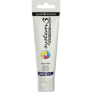 image:imageDaler Rowney System3 Deep Violet Heavy Body Acrylic Paint 59ml  Art Paint for Artists and Students  Artist Paint for Canvas Murals and More  Thick Acrylic Paint for All Skill Sets