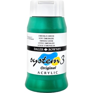 image:imageDaler Rowney System3 Emerald 500ml Acrylic Paint Tube  Acrylic Painting Supplies for Artists and Students  Artist Paint for Murals Canvas and More  Art Paint for Any Skill Set