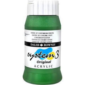 image:imageDaler Rowney System3 Oxide of Chromium Green 500ml Acrylic Paint Tube  Acrylic Painting Supplies for Artists and Students  Artist Paint for Murals Canvas and More  Art Paint for Any Skill Set