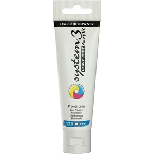 image:imageDaler Rowney System3 Process Cyan Heavy Body Acrylic Paint 59ml  Art Paint for Artists and Students  Artist Paint for Canvas Murals and More  Thick Acrylic Paint for All Skill Sets