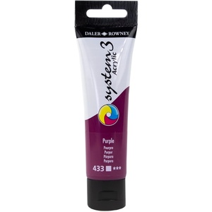 image:imageDaler Rowney System3 Prussian Blue Hue 59ml Acrylic Paint Tube  Acrylic Painting Supplies for Artists and Students  Artist Paint for Murals Canvas and More  Art Paint for All Skill SetsPurple