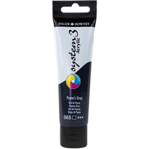 image:imageDaler Rowney System3 Prussian Blue Hue 59ml Acrylic Paint Tube  Acrylic Painting Supplies for Artists and Students  Artist Paint for Murals Canvas and More  Art Paint for All Skill SetsPaynes grey
