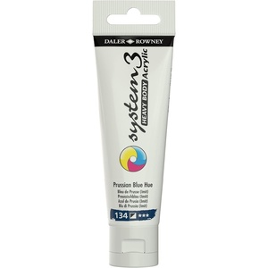 image:imageDaler Rowney System3 Prussian Blue Hue Heavy Body Acrylic Paint 59ml  Art Paint for Artists and Students  Artist Paint for Canvas Murals and More  Thick Acrylic Paint for All Skill Sets