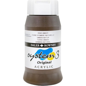 image:imageDaler Rowney System3 Raw Umber 500ml Acrylic Paint Tube  Acrylic Painting Supplies for Artists and Students  Artist Paint for Murals Canvas and More  Art Paint for Any Skill Set
