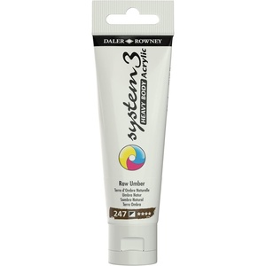 image:imageDaler Rowney System3 Raw Umber Heavy Body Acrylic Paint 59ml  Art Paint for Artists and Students  Artist Paint for Canvas Murals and More  Thick Acrylic Paint for All Skill Sets