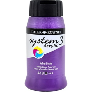 image:imageDaler Rowney System3 Velvet Purple 500ml Acrylic Paint Tube  Acrylic Painting Supplies for Artists and Students  Artist Paint for Murals Canvas and More  Art Paint for Any Skill Set